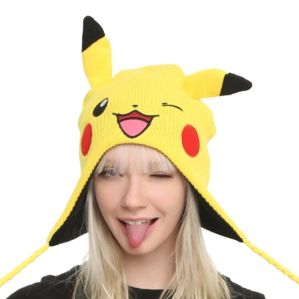 UNISEXY POKEMON PIKACHU BEANIE WITH POSABLE EARS